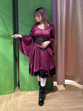「アイテム（ワンピース/ドレス）」を使った、あんじゅさん（レディース・145cm）の秋コーディネート