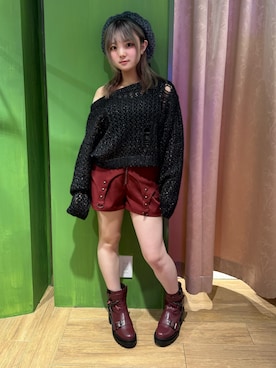 「アイテム（トップス）」を使った、あんじゅさん（レディース・145cm）の秋コーディネート