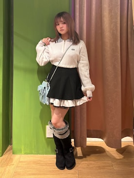 「アイテム（スカート）」を使った、あんじゅさん（レディース・145cm）の秋コーディネート