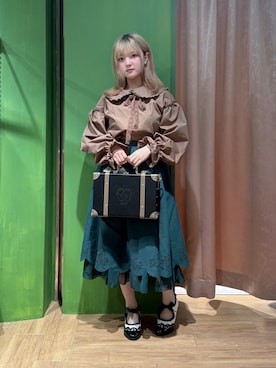 「アイテム（ボストンバッグ）」を使った、あんじゅさん（レディース・145cm）の夏コーディネート