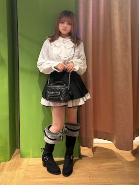 「アイテム（スカート）」を使った、あんじゅさん（レディース・145cm）の秋コーディネート