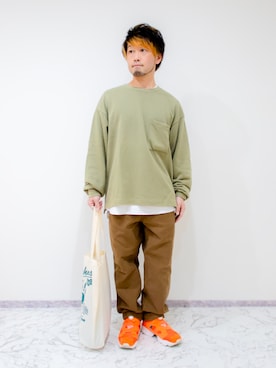 「TIMEX（タイメックス）のアイテム（アクセサリー）」を使った、カトウトモタカさん（メンズ・164cm）の秋コーディネート