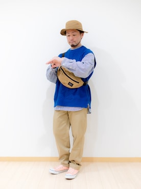 「KiU」｜カトウトモタカさん（メンズ・164cm）の春コーディネート