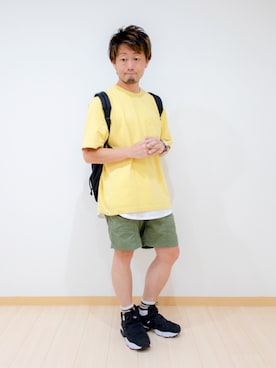 「TIMEX（タイメックス）のアイテム（アクセサリー）」を使った、カトウトモタカさん（メンズ・164cm）の夏コーディネート