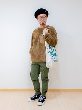 「TIMEX（タイメックス）のアイテム（アクセサリー）」を使った、カトウトモタカさん（メンズ・164cm）の冬コーディネート