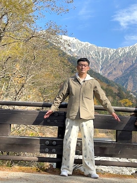 ロバート馬場裕之さん（メンズ・181cm）の秋コーディネート