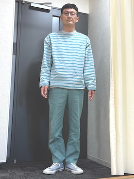 ロバート馬場裕之さん（メンズ・181cm）の春コーディネート