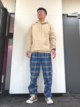 ロバート馬場裕之さん（メンズ・181cm）の秋コーディネート