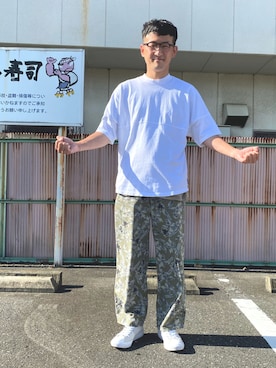 ロバート馬場裕之さん（メンズ・181cm）の秋コーディネート