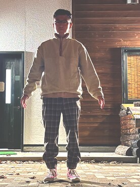 ロバート馬場裕之さん（メンズ・181cm）の秋コーディネート