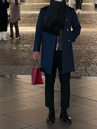 【最終値下げ】THOM BROWNE トムブラウン　トレンチコート　ダークブルー 1640675573_320.jpg