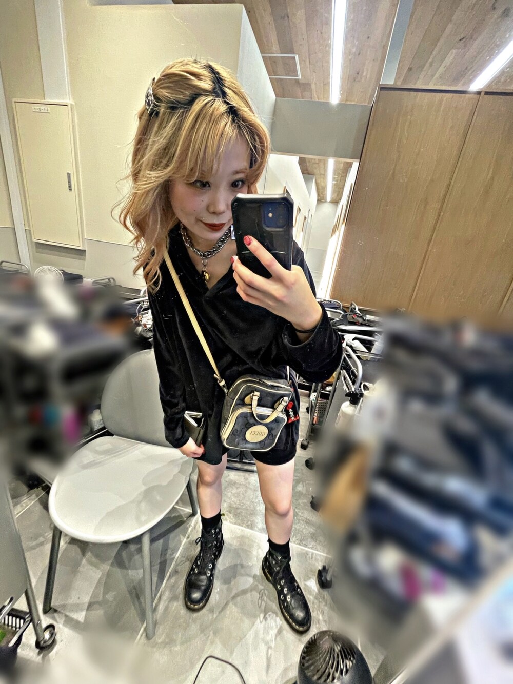 激レア】Dr.Martens DARIA UK3 黒 厚底 32ホール 蒸し暑い ダリア