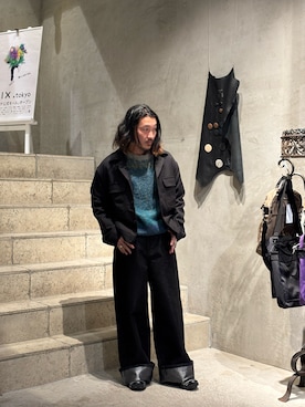 「Toironier（トワロニエ）のアイテム（ブルゾン）」を使った、よっしーさん（メンズ・168cm）の冬コーディネート