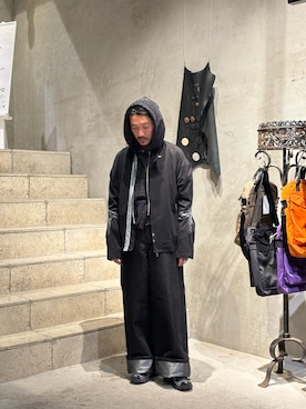 「SHINYAKOZUKA（シンヤコヅカ）のアイテム」を使った、よっしーさん（メンズ・168cm）の冬コーディネート