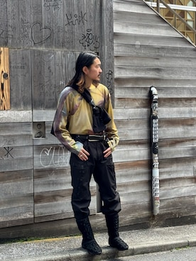「KIKO KOSTADINOV（キコ コスタディノフ）のアイテム（パンツ）」を使った、よっしーさん（メンズ・168cm）の春コーディネート