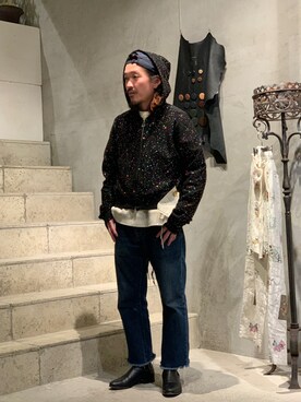 「SHINYAKOZUKA（シンヤコヅカ）のアイテム」を使った、よっしーさん（メンズ・168cm）の冬コーディネート