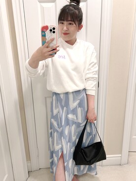「Abercrombie&Fitch（アバークロンビーアンドフィッチ）のアイテム（スカート）」を使った、ViviaN😊さん（レディース・163cm）の夏コーディネート