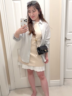 「アイテム（ドレス）」を使った、ViviaN😊さん（レディース・163cm）の秋コーディネート