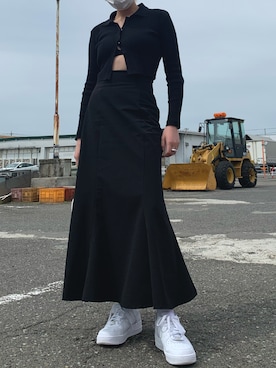 「FIG&VIPER（フィグアンドバイパー）のアイテム（トップス）」を使った、YUKIさん（レディース・159cm）の春コーディネート