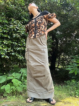 「MAISON SPECIAL（メゾンスペシャル）のアイテム」を使った、YUKIさん（レディース・159cm）の夏コーディネート