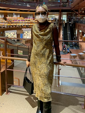 「韓国好きな人と繋がりたい」｜「アイテム（ワンピース/ドレス）」を使った、YUKIさん（レディース・159cm）の夏コーディネート
