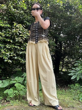 「PRANK PROJECT（プランクプロジェクト）のアイテム」を使った、YUKIさん（レディース・159cm）の夏コーディネート