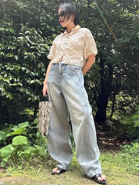 「MAISON SPECIAL（メゾンスペシャル）のアイテム」を使った、YUKIさん（レディース・159cm）の夏コーディネート