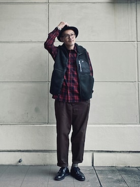 「RED WING（レッドウィング）のアイテム（その他シューズ）」を使った、matsuuraさん（メンズ・189cm）の秋コーディネート