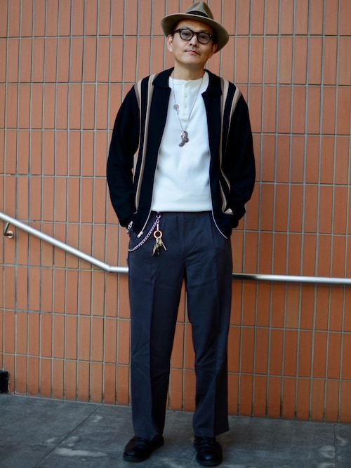 Schott N.Y.C カーディガン Schott/ショット/LS ZIP KNIT