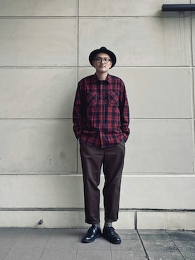 「RED WING（レッドウィング）のアイテム（その他シューズ）」を使った、matsuuraさん（メンズ・189cm）の秋コーディネート