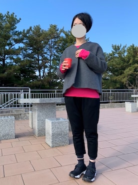 「Y's（ワイズ）のアイテム（パンツ）」を使った、ayatsubakiさん（レディース・157cm）の春コーディネート