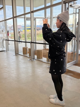 「ROXY（ロキシー）のアイテム（トップス）」を使った、moconyanさん（レディース・158cm）の冬コーディネート