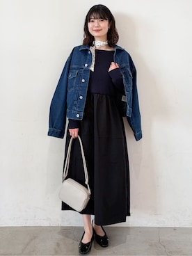 「デート服」｜haruさん（レディース・156cm）の冬コーディネート