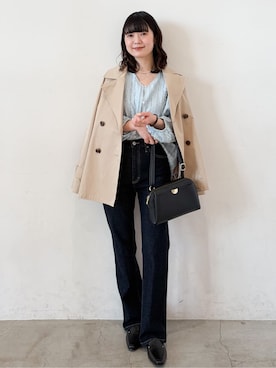 「デート服」｜haruさん（レディース・156cm）の春コーディネート