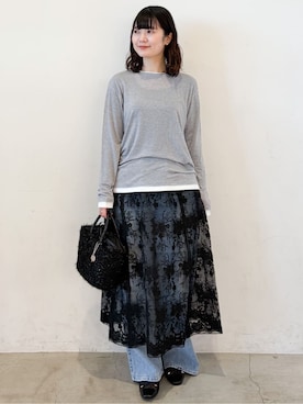 「デート服」｜haruさん（レディース・156cm）の春コーディネート