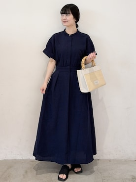 「OPAQUE.CLIP（オペークドットクリップ）のアイテム」を使った、haruさん（レディース・156cm）の夏コーディネート