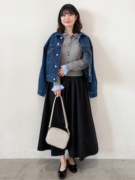 「デート服」｜haruさん（レディース・156cm）の冬コーディネート