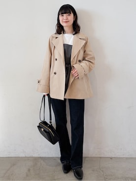 「デート服」｜haruさん（レディース・156cm）の春コーディネート