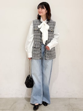 「デート服」｜haruさん（レディース・156cm）の冬コーディネート