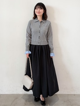 「デート服」｜haruさん（レディース・156cm）の冬コーディネート