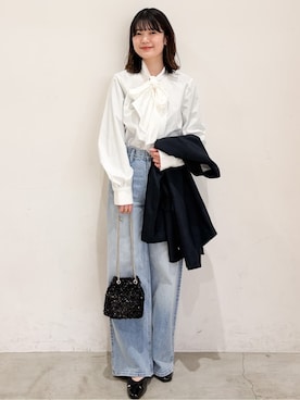 「デート服」｜haruさん（レディース・156cm）の冬コーディネート