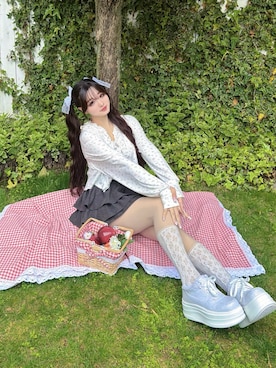 「Lovilyn（ラヴィリン）のアイテム」を使った、poyoさん（レディース・161cm）の春コーディネート