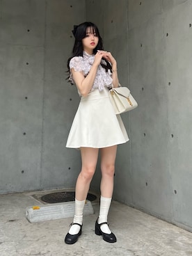 「トワルドジュイ」｜「アイテム（スカート）」を使った、poyoさん（レディース・161cm）の夏コーディネート