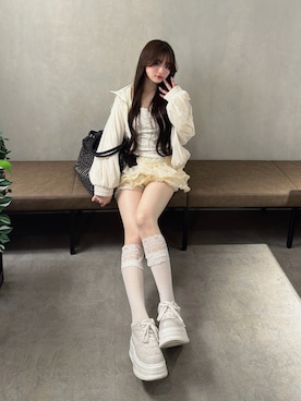 「SNIDEL（スナイデル）のアイテム」を使った、poyoさん（レディース・161cm）の夏コーディネート