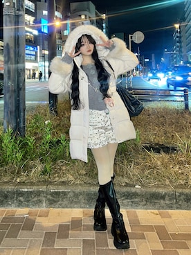 「アイテム（シューズ）」を使った、poyoさん（レディース・161cm）の冬コーディネート