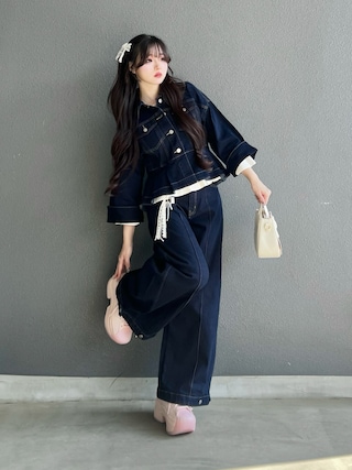 「adidas(アディダス)のSST ボールド / SUPERSTAR BOLD / 厚底スニーカー / アディダスオリジナルス adidas Originals(スニーカー)」を使った、poyoさん(レディース・161cm)の春コーディネート