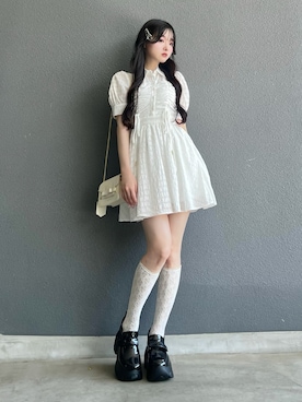 「アイテム（シャツワンピース）」を使った、poyoさん（レディース・161cm）の夏コーディネート