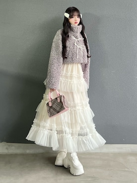 「アイテム（ジャケット/アウター）」を使った、poyoさん（レディース・161cm）の秋コーディネート