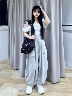 「アイテム（ニット/セーター）」を使った、poyoさん（レディース・161cm）の秋コーディネート