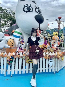 「アイテム（レッグウェア）」を使った、poyoさん（レディース・161cm）の秋コーディネート